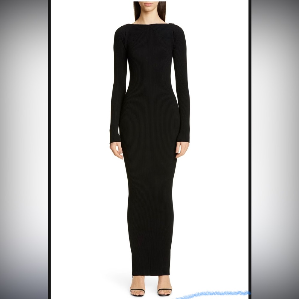 Alexander Wang Sweater Dress with Zipper Neck